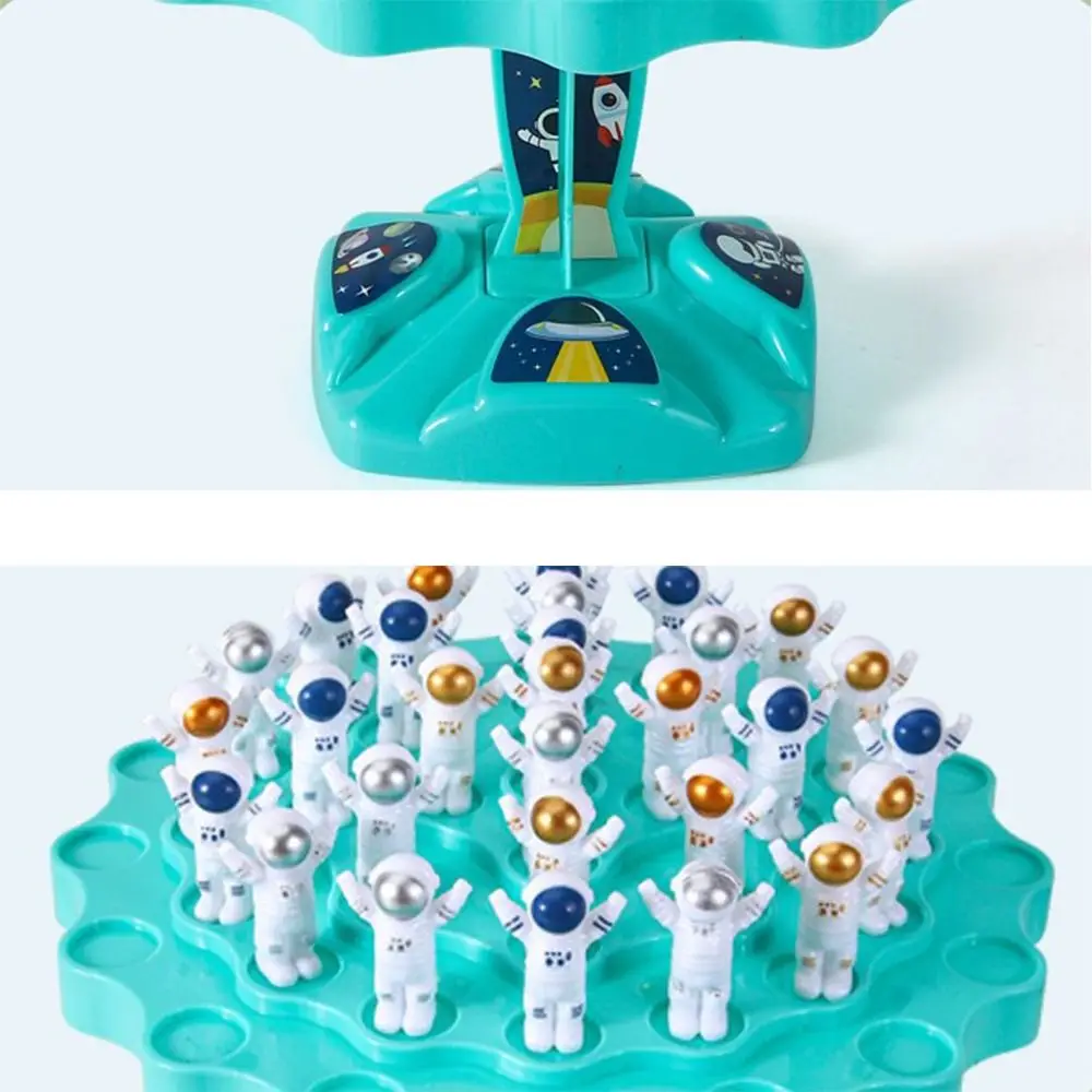 لعبة موازنة الضفدع لرائد الفضاء القابلة للتكديس، لعبة التفاعل بين الوالدين والطفل للأطفال، لعبة لوحة رائد الفضاء مونتيسوري لتطوير الذكاء