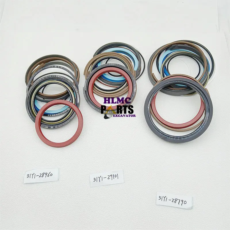 Construction Machinery Parts 31Y1-28960 31Y1-28790 31Y1-29101 Boom Cylinder Seal Kit Bucket Cylinder Seal Kit for R215LC-9S