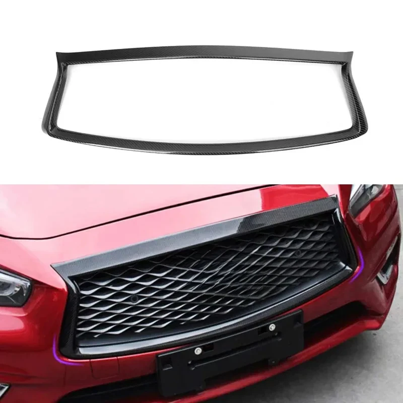 

Factory Hot Selling Dry Carbon Fiber Front Grille Trim Frame Cover Fit 2018-2020 Q50 Q50S Series