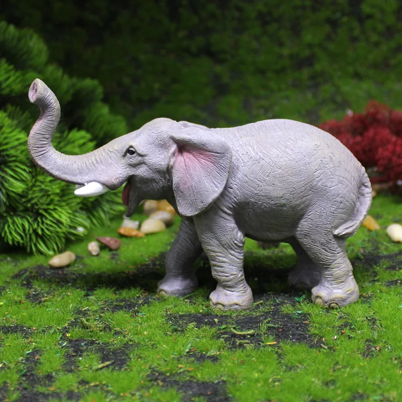 

Home decorations model elephants resin material odourless room decoration simulation wildlife elephant parent-child set