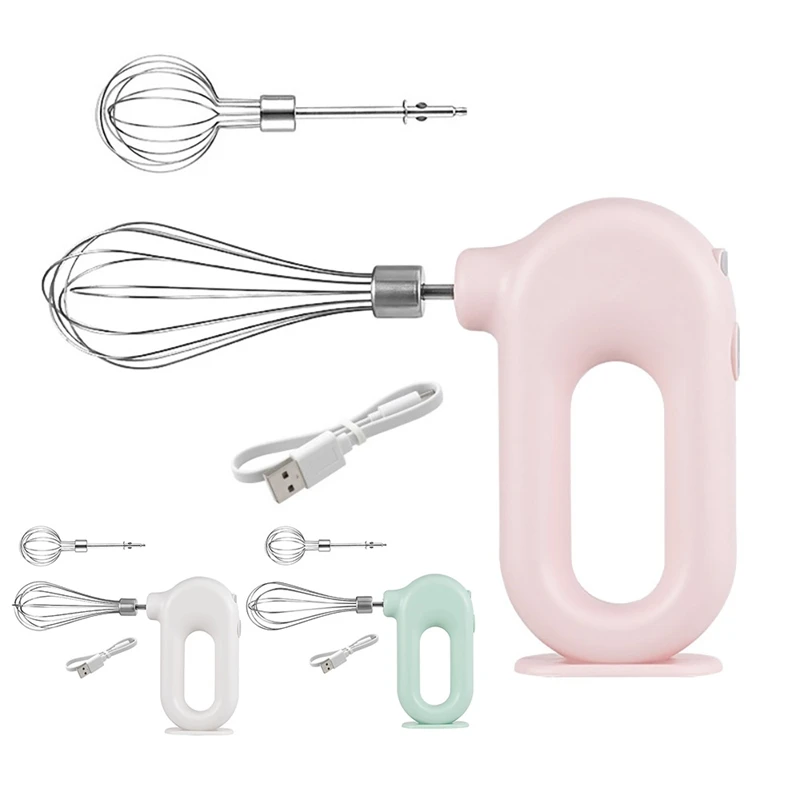 

Wireless Electric Whisk Household Mini Egg Beater Butter Hand-Held Rechargeable Mixing Machine For Cake Baking