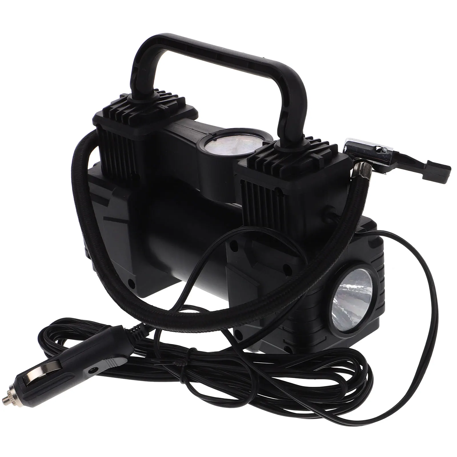 

Portable Car Air Compressor Tire Inflator for Tires Balls Swimming Rings Black Plastic Efficient Inflation Stable Reliable