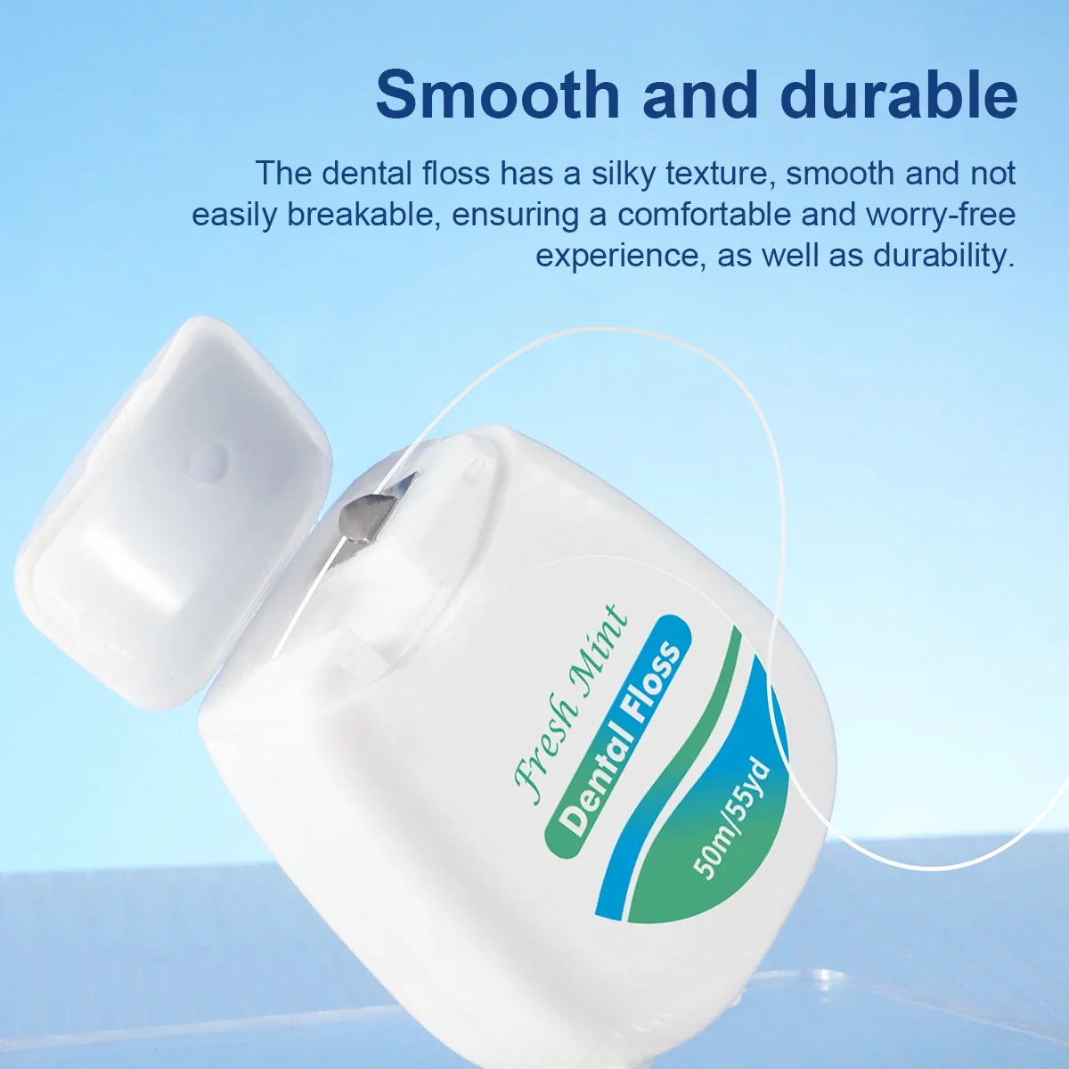 1/3/6pcsWhite Box Mint Dental Floss Roll - Cleaning Oral Tools - Dental Floss Stick Adult Home Set - Cleaning Interdental Brush