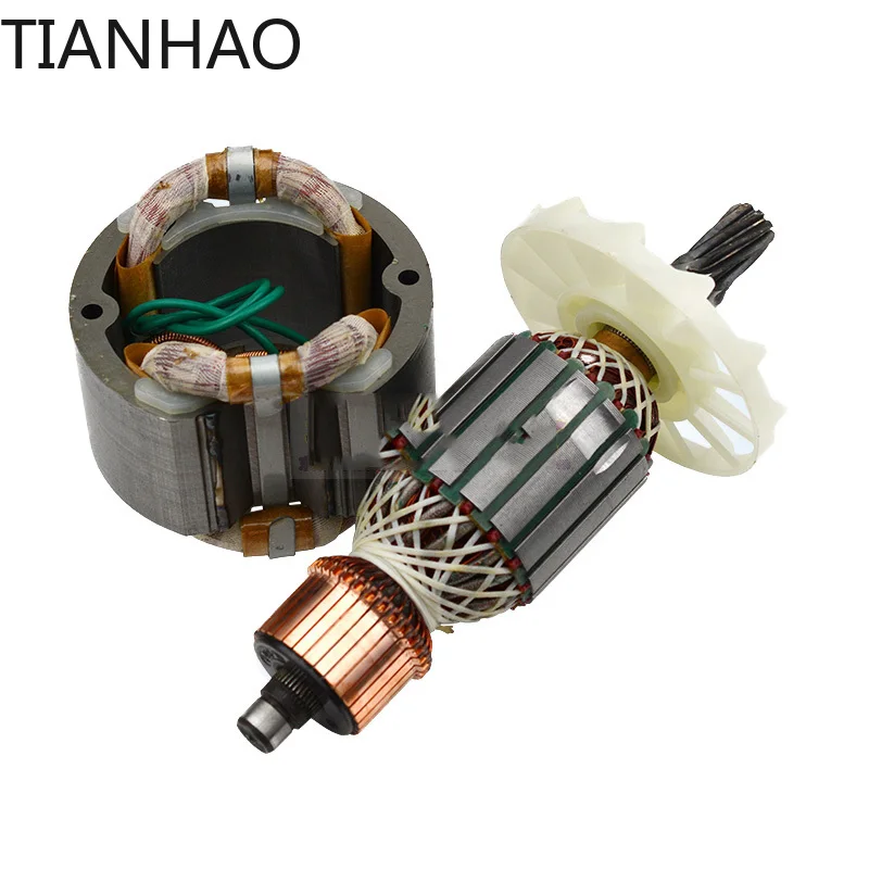 AC220-240V Demolition Hammer 9teeth Armature Rotor Stator for Hitachi PH65A 65A 85A 75A 95A Hammer Drill Engine Parts