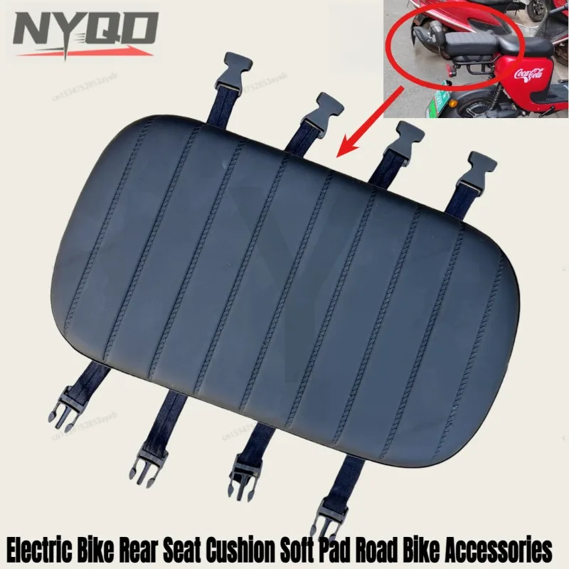 

Electric Bike Rear Seat Cushion Soft Pad Road Bike Accessories Parts Practical Universal Replaces Comfortable Bike Rear Saddle