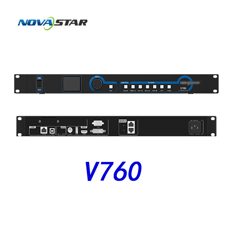 V760 novastar ตัวควบคุม LED แบบ2-in-1ราคาดีที่สุดโปรเซสเซอร์วิดีโอ LED V760