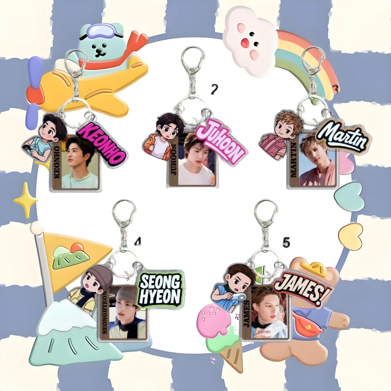 KPOP New CORTIS Men's Team Martin Gold Master Training An Qiangao Star حقيبة الظهر إكسسوارات سلسلة مفاتيح هدية الكريسماس #1