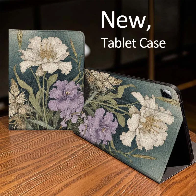 

Pink Orchid Floral Pattern For Xiaomi Mi Redmi Pad 2 4 5 7S 6S 6 7 8 Plus SE Pro K 2025 inch 8.7 11 Tablet Case