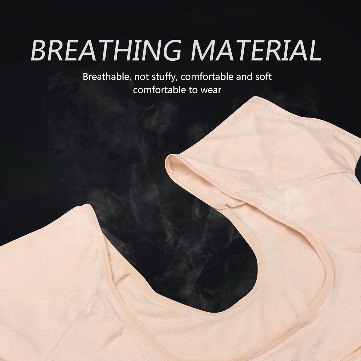 Women Underarm Sweat Vest Breathable Reusable Anti-Sweat Pads Short Sleeve Underwear For Summer Outdoor Jogging Running Workout