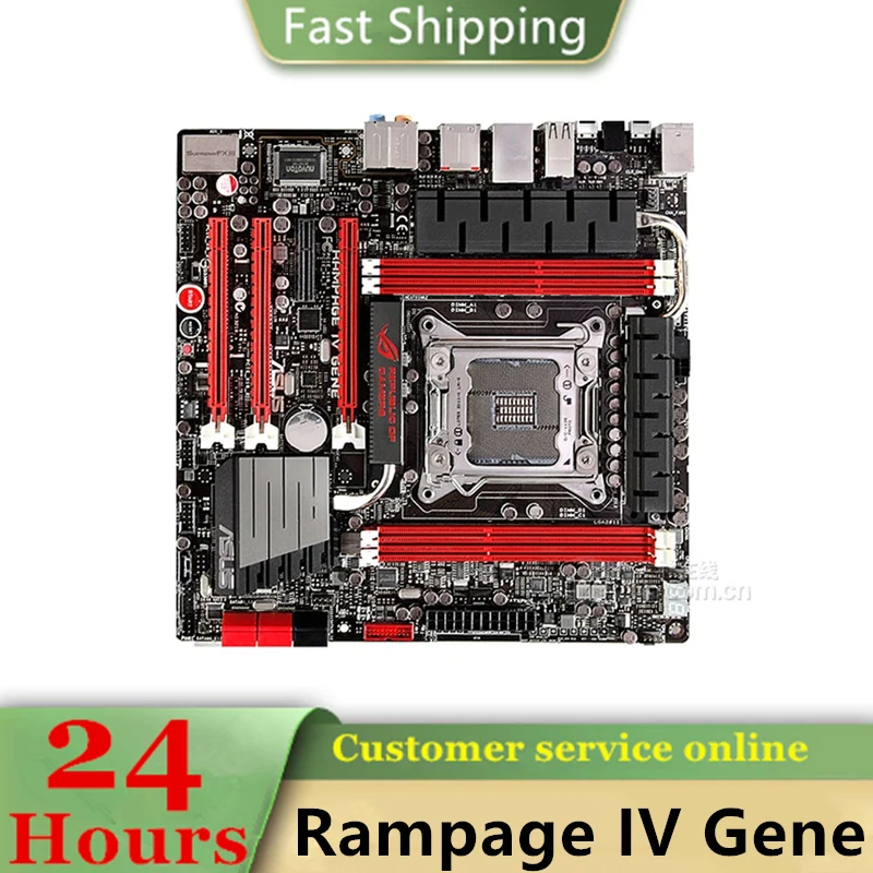 

Intel X79 Rampage IV Gene motherboard Used original LGA 2011 LGA2011 DDR3 32GB USB2.0 USB3.0 SATA3 Desktop Mainboard