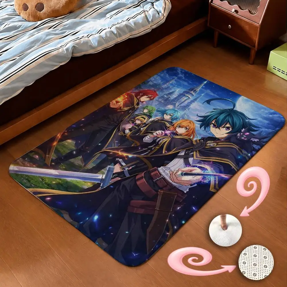 W-Wistoria WILL W-Wand and Sword Home Decor Short Plush Floor Mat, Non-Slip & Easy to Clean for Multi Doorways