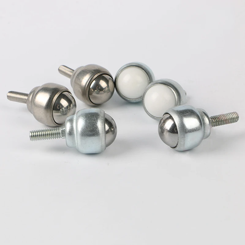 10PCS Precision Conveying Universal Ball Transfer Unit Ball Bearing Bull Eye Wheels Transmission System Conveyor Rollers Sliders