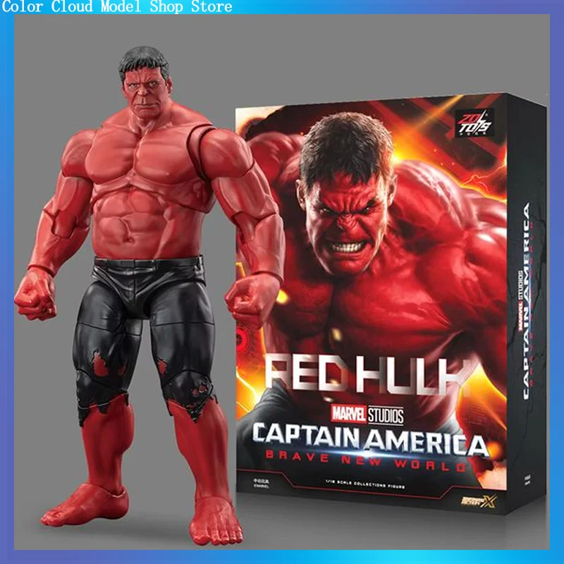 Zd Toys Red Hulk Action Figure Avengers Series Flexible Articulated Joints Movable Superhero Figurine Desktop Display Fan Gifts