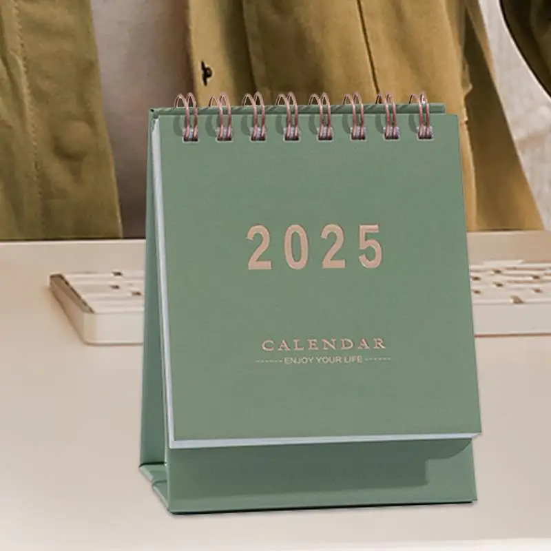 Kleine Kalender Voor Bureau 2025 Maandelijkse Desktop Kalender Werk Kalender Opgerold Persoonlijke Dagelijkse Planner Kalender Voor Eenvoudig Organiseren