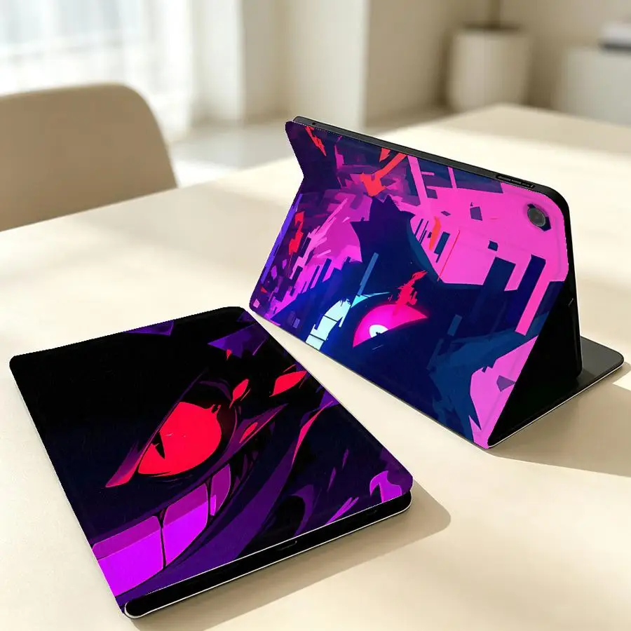 Gengar Pokemons Case for Samsung Galaxy Tab A9Plus A7 Lite A8 S11 S10FE S9 FE S7 S8+ A11 S9+ S10 Lite S10 Plus with Pencil Slot