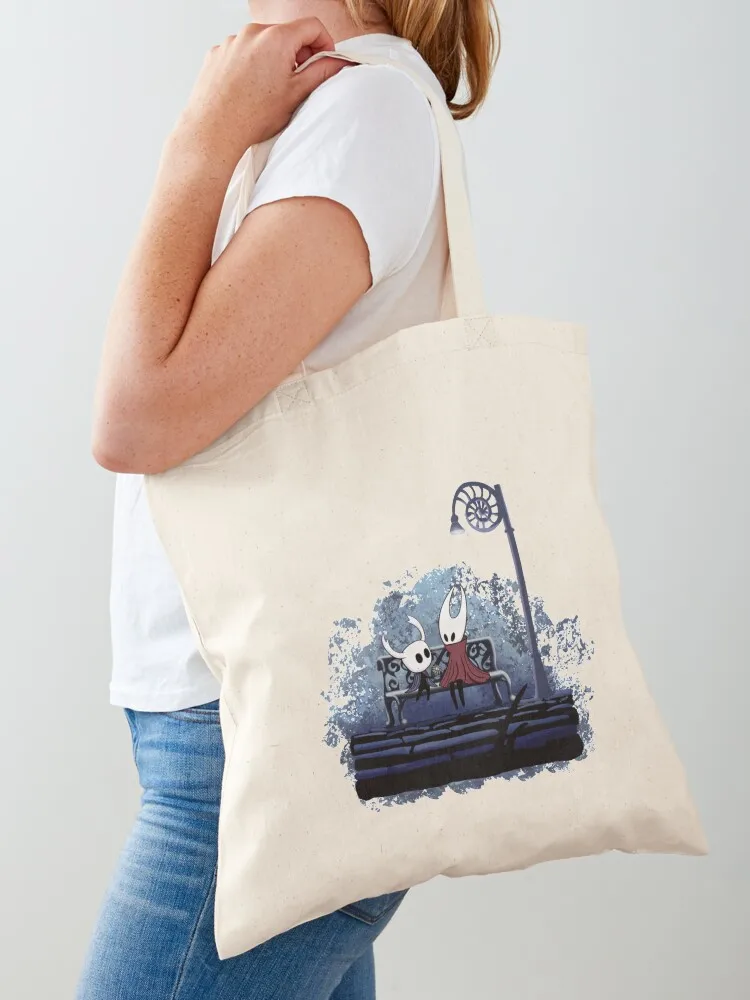 

Hollow Knight and Hornet Classic T-Shirt Tote Bag reusable grocery bags cute tote bag Canvas shoulder bag