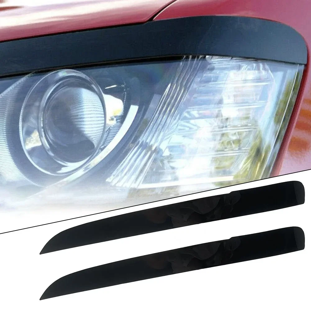 For Holden VE Commodore SS SSV SV6 S 2X Car Headlight Eyebrow Eyelid Cover Trim  Gloss Black ABS Car Front Headlight Frame