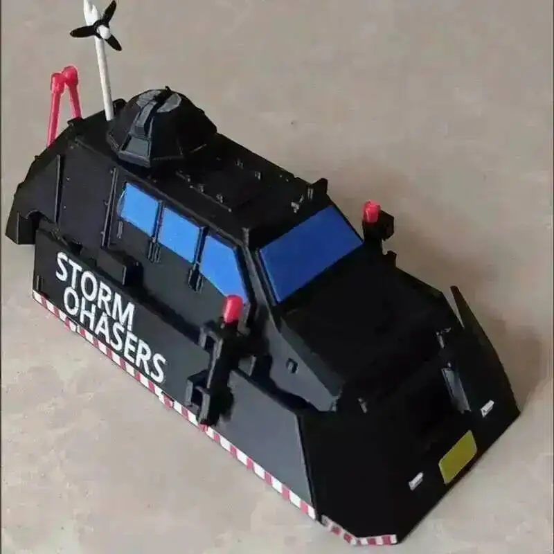 3D-gedruckte Tiv1 Tiv2 Puncher Titus Figur Tornado-Abfangfahrzeug 2 TA1 Actionfigur Desktop-Display-Modell Sammlerstück Spielzeug – Detail 4
