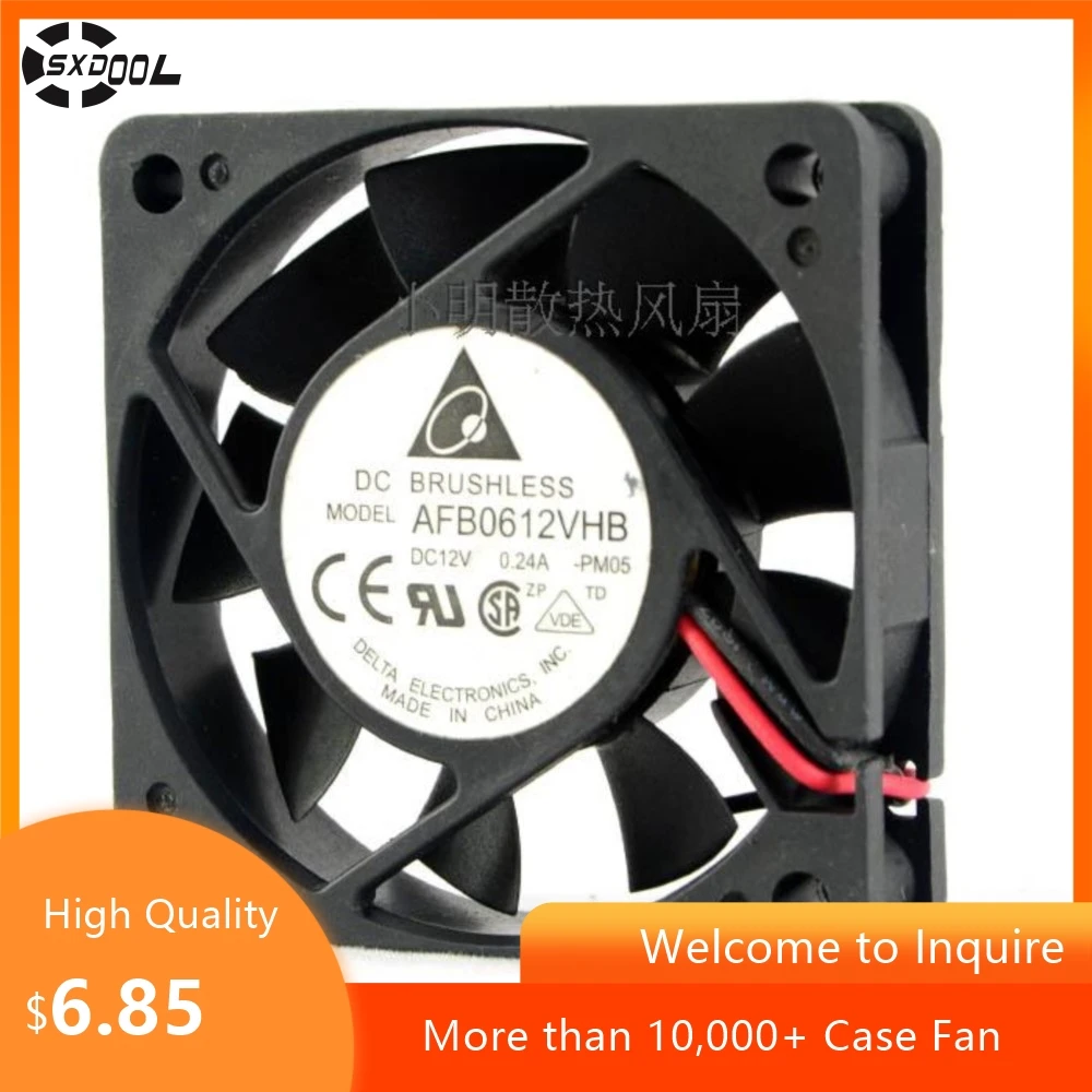 

60mm DeltaDelta 6015 Fan 6cmcm Cooling Afb0612vhb 12V Double Ball