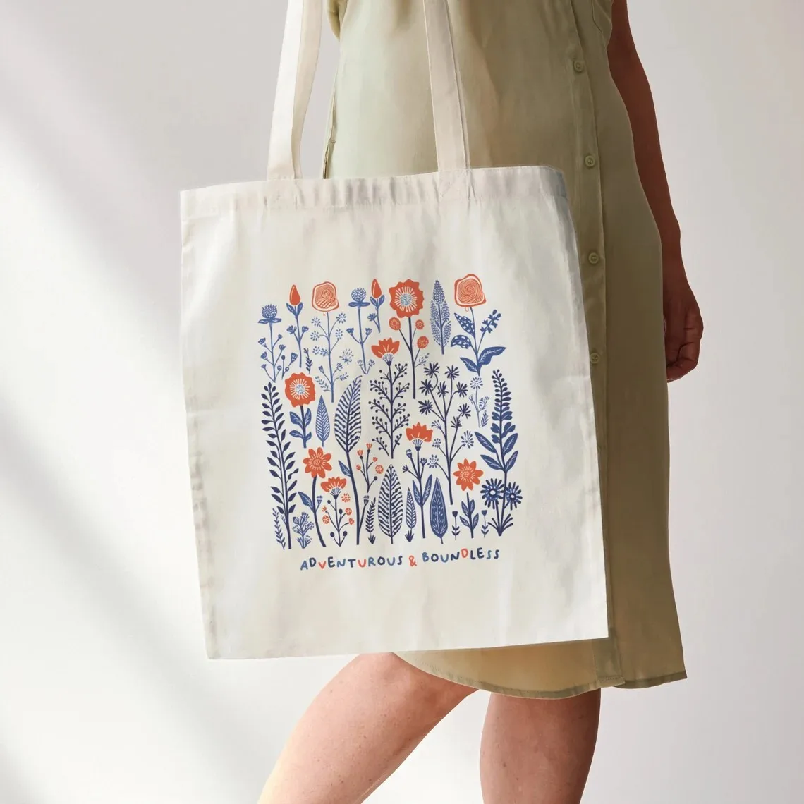 

Wildflower Tote Bag Botanical Garden Tote Bag Cottagecore Tote Boho Floral Bridal Party gift, Everyday Library Book Shoulder Bag
