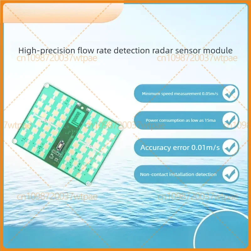 For Ruida Intelligent Sensing 24GHz Millimeter Wave Radar Module, Non-contact High Precision Water Flow Velocity Sensor