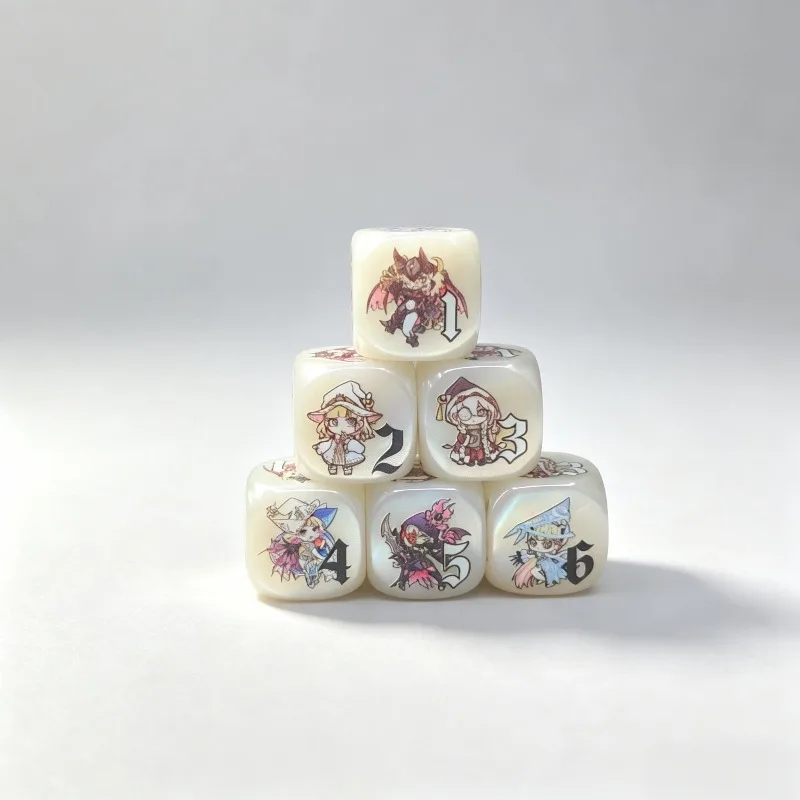 Yu-Gi-Oh！Multi Sided Resin Diabell of The White Forest Dice Diabellze The White Witch Sinful Spoils Damage Indicator Counter Toy