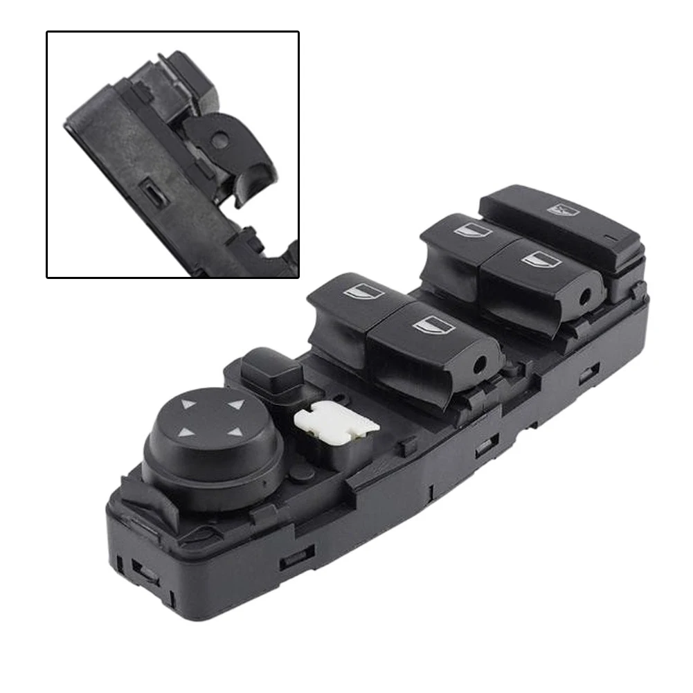 Replacement Window Switch For BMW Front Left Switch Front Left Switch Black Power Window Switch Black Finish High Durability