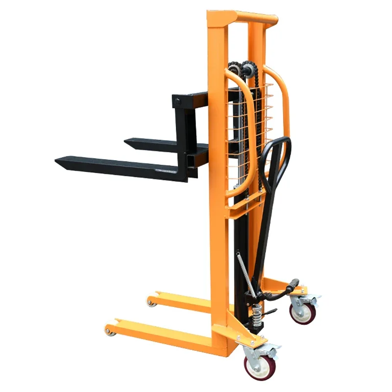 Manual hydraulic stacker, small pedal hydraulic lift, portable lift