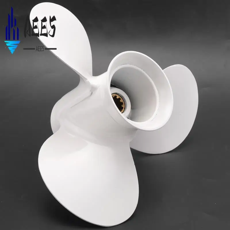 

AEE5-664-45945 664-45945-00-EL 9 7/8 X 10 1/2 пропеллер для Yamaha 20HP 30HP белый 3 лопасти 10 шлицевых зубьев R вращение