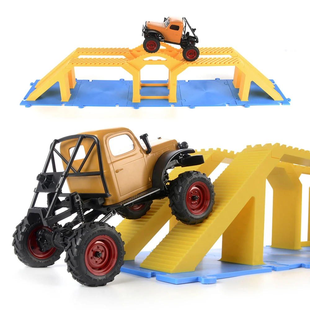 RC Climbing Car Obstacle Scene for 1/24 1/18 Remote Control Model Car Climbing Car Simulation Steep Trapezoidal Bridge Scene