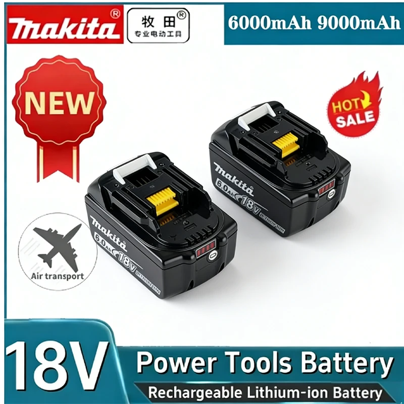 

6000mAh Makita battery 6Ah BL1860 BL1850B BL1850 BL1840 BL1830 Screwdriver Battery Charger 18v Replacement Power Tool Batteries