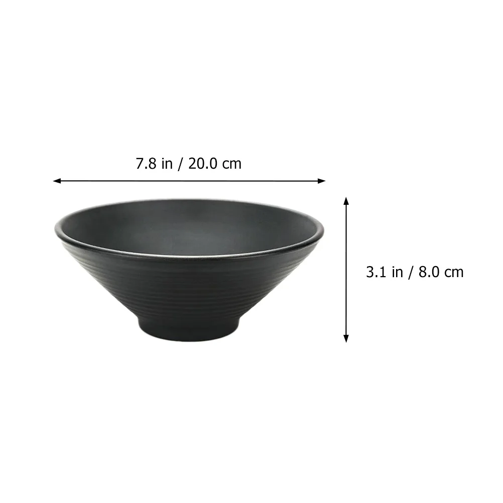 1 Pc 8-Inch Salad Bowl Nonslip Porridge Bowl Melamine Ramen Bowl Plastic Japanese Ramen Bowl Beef Ramen Soup Bowl