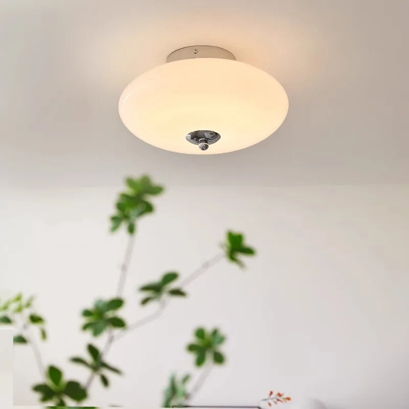 Middle French Cream Style Ceiling Lights Entrance Hallway Balcony Bauhaus Glass Bedroom Study Room Living Creativity LED Fixture