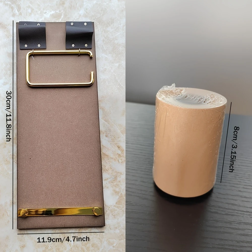 

Vintage Style Clipboard with Tear-off Notepad, Retro Clip Board for Office Supplies, Restaurant, Cafe Wall Decor paper holder