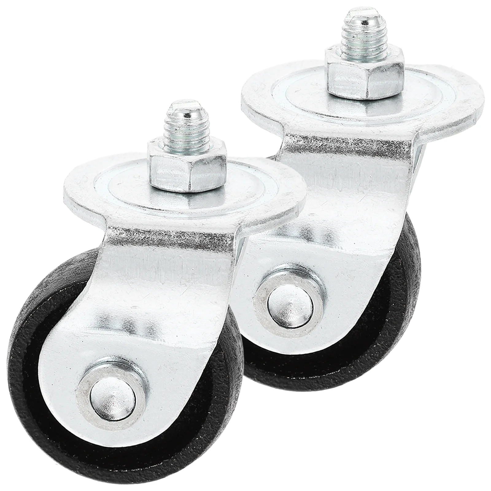 

2 Pcs Hydraulic Jack Accessories Heavy Duty Floor Wheels Replacement Horizontal Casters Car for Steel