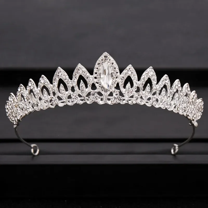 Wedding Crown Hair Jewelry Bridal Hair Accessories Women Baroque Crown Rhinestones Crystal Tiaras Bride Queen Party Crowns Gift