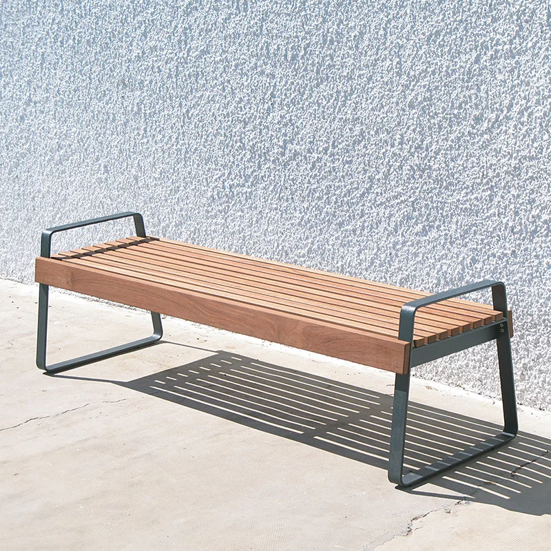 Park chair wrought iron outdoor leisure bench garden landscape bench shopping mall square bench