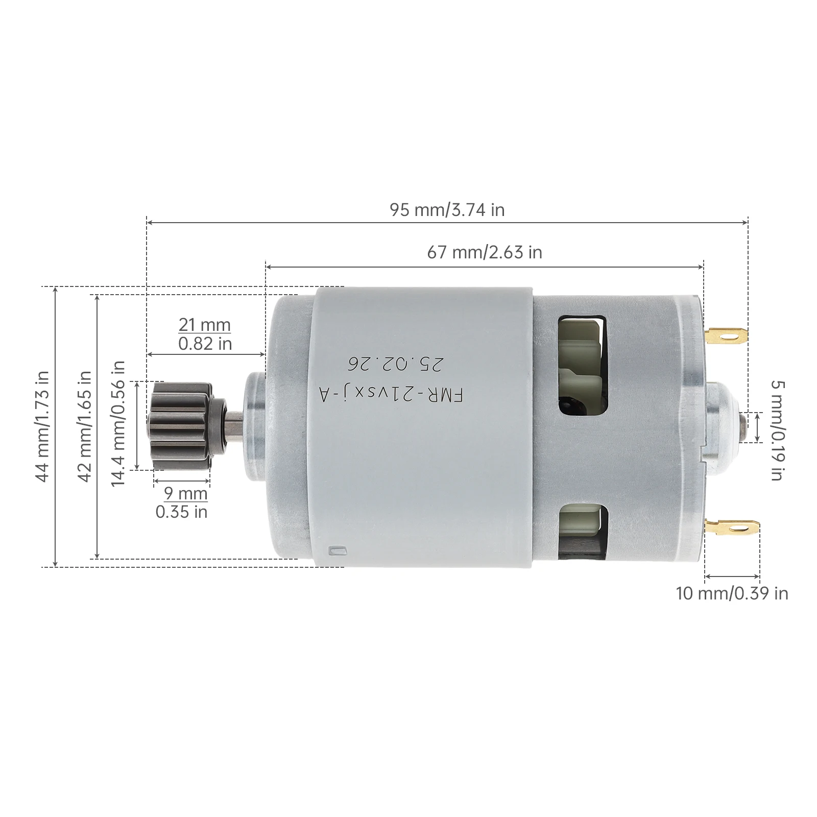 RS775 DC Motor with 12 Teeth Gear 18V- 21V 20000-24000RPM High Speed Micro Motors Replacement for Electric Lawn Mower