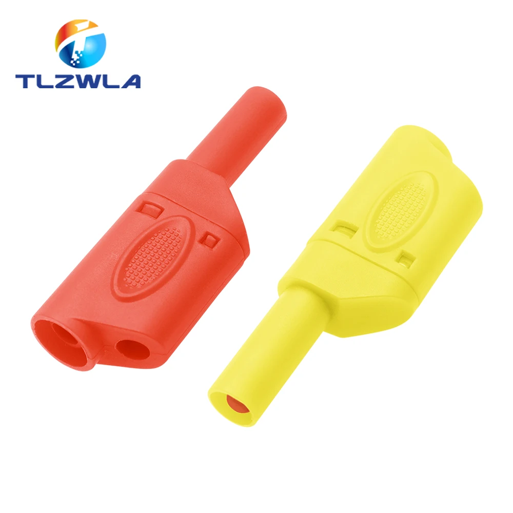Assembled 4mm Safe Banana Plug Protective Fully Closed High Current 20A Banana Plug Test Plug Panel Plug Various Colors