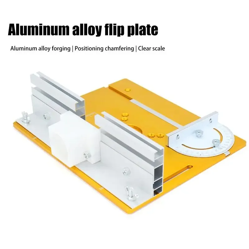 Woodworking-Specific Router Lift Flip Base - Compatible with Trimmer, Woodworking Workbench Table Saw Multi-Functional Trimming