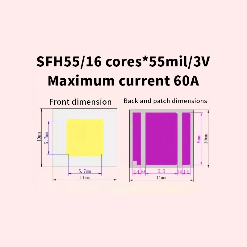 SFH55 LED + LED Copper substrate