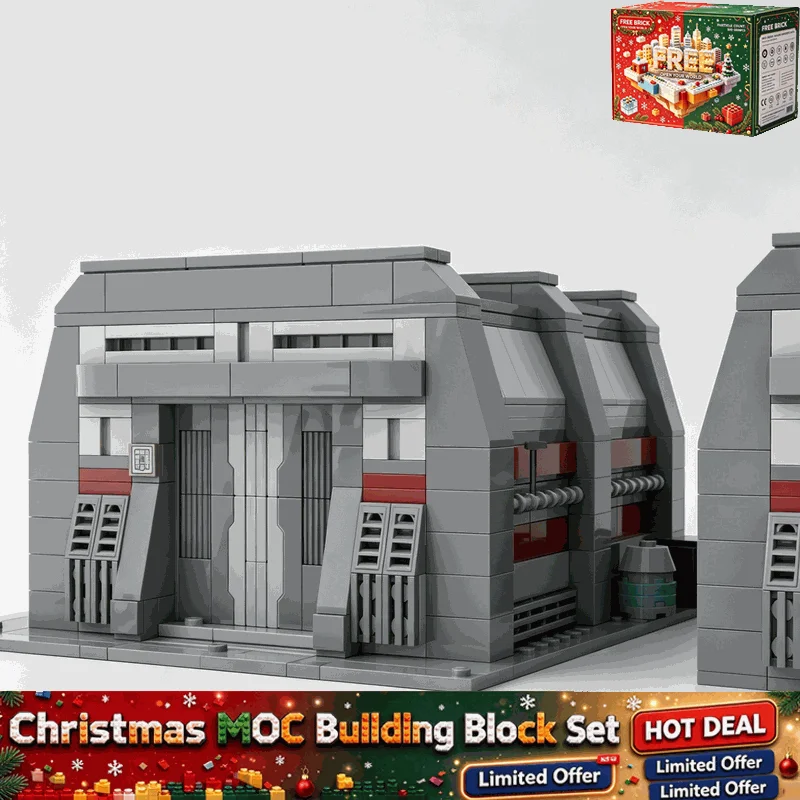 826PCS Future Design Space Base Modular Barracks Building Blocks Set Army Model Collection Display Educational Gift For Boys