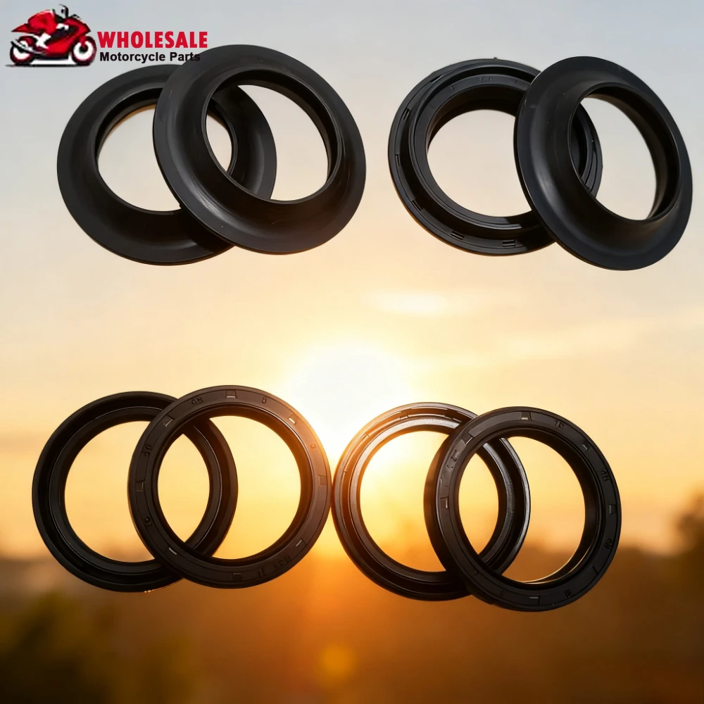 

38x50x12 Motorcycle Accessories Shock Front Fork Suspension Damper Oil Seal Shock Bar Retainers Dust Cover Lip 38*52*11 38 52 11