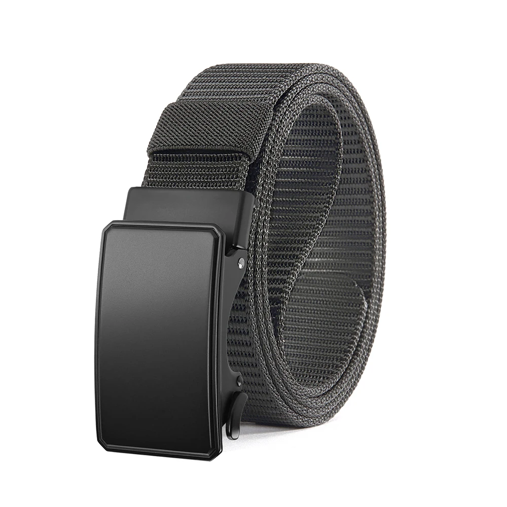 Men's Elastic Metal Automatic Buckle Tactical Belt
