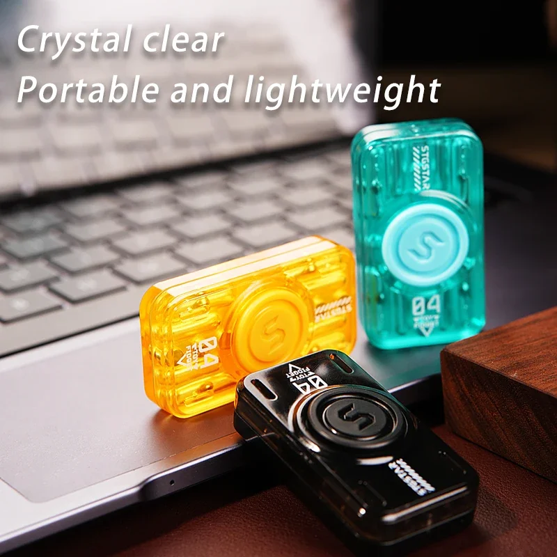 edc تململ المنزلق المغناطيسي و Fidegt سبينر لعبة تخفيف التوتر مضيئة القلق الكبار شفافة لعب الاطفال هدية