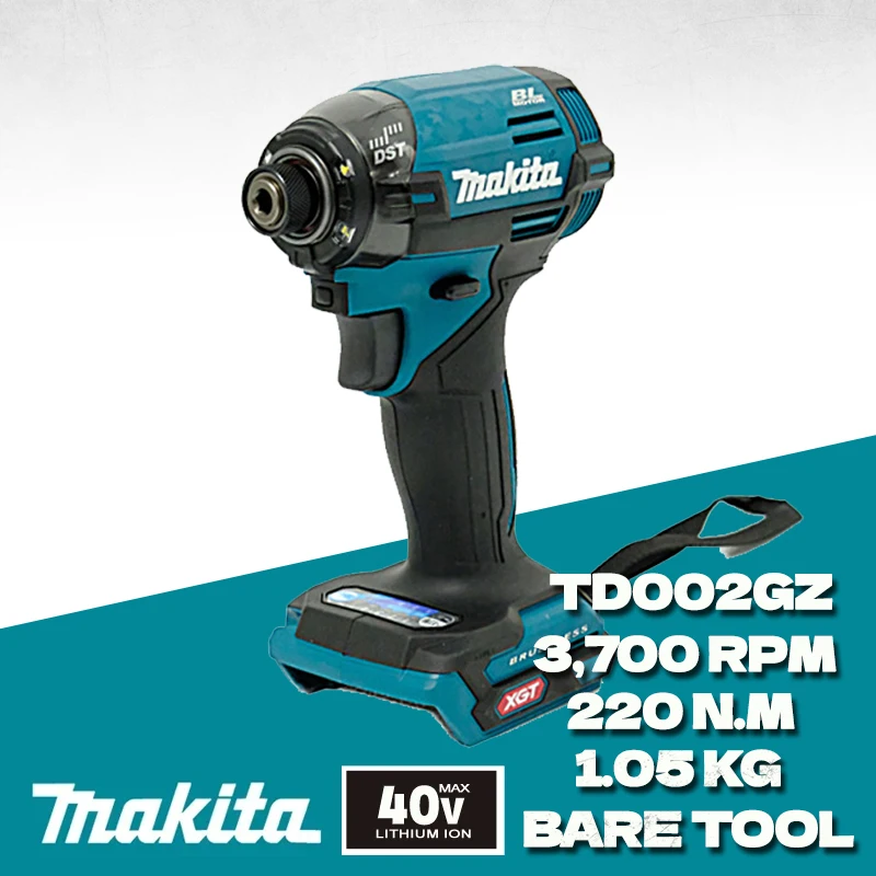 MAKITA TD002GZ Cordless Impact Driver Bare Tool 40V MAX Brushless Motor Wirless Rechargeable Makita Power Tool TD002GZ01