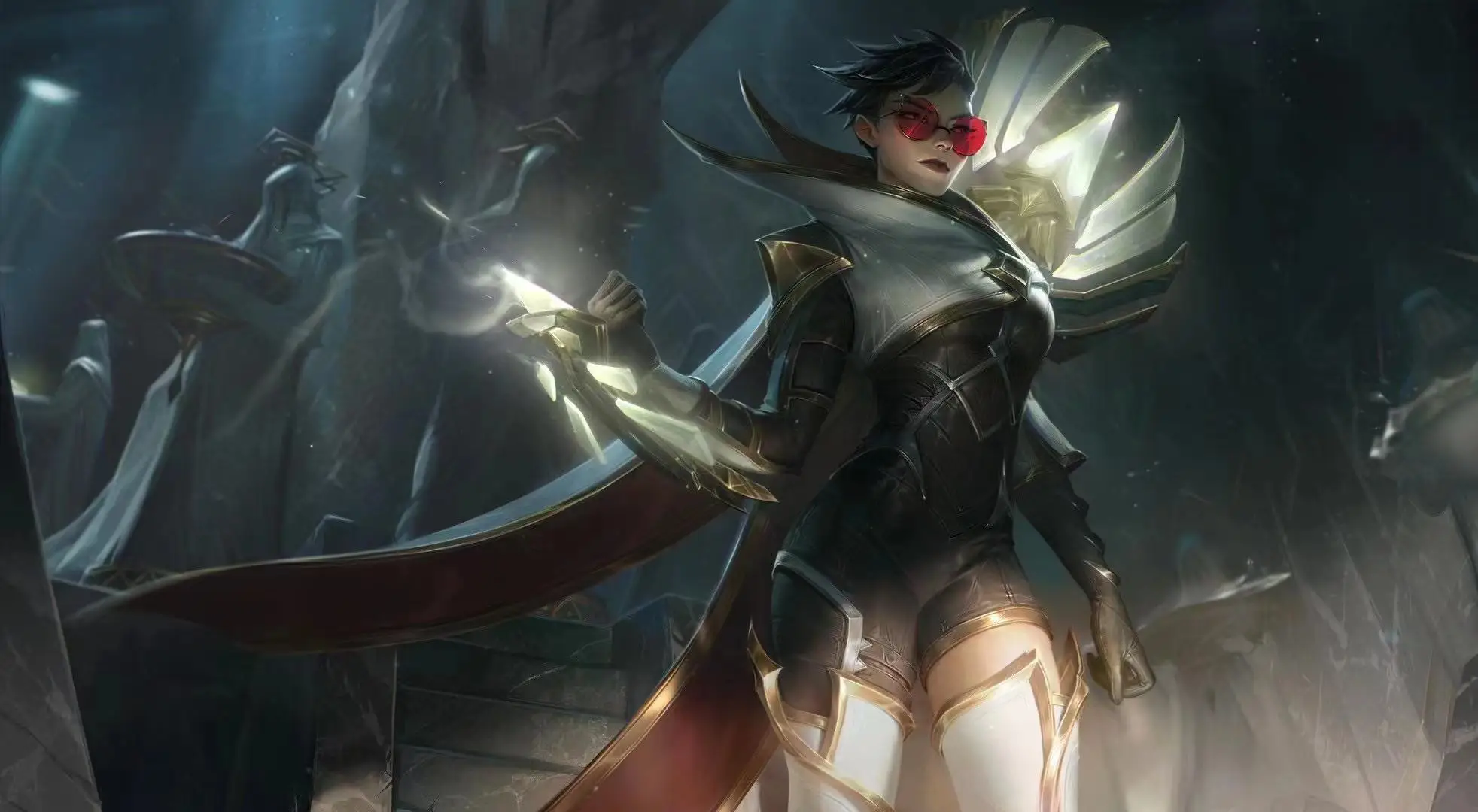 Irelia H Customized High quality props LOL Sentinel Vayne VN Cosplay Costume with props weapon Full set