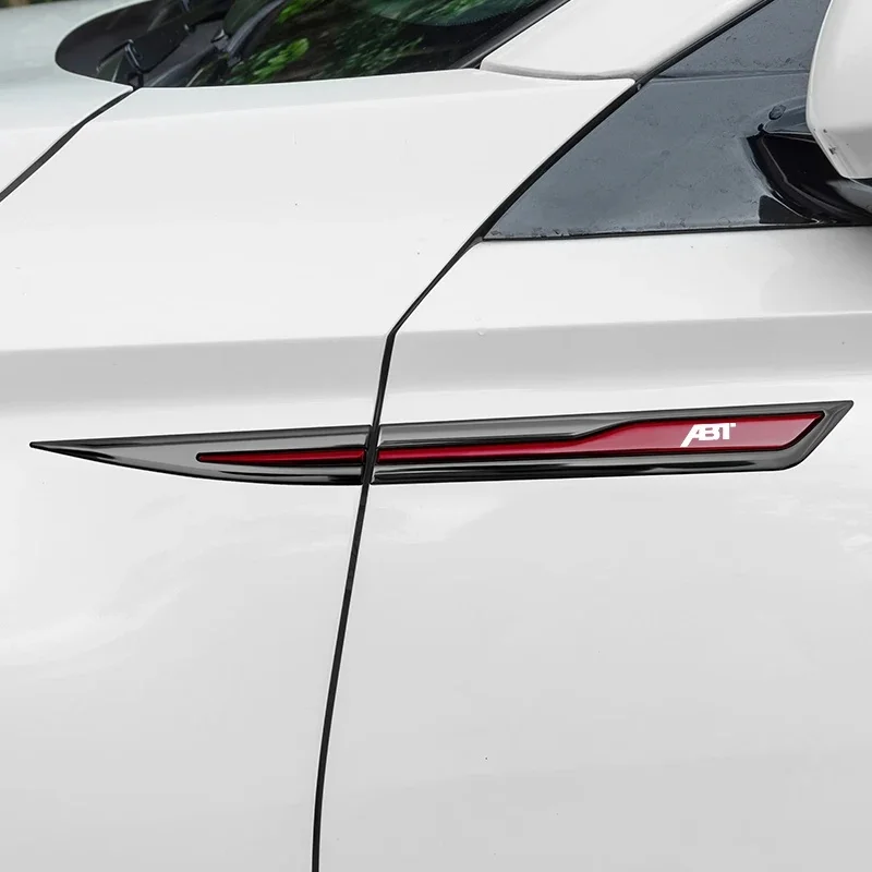 Car Door Fender Side Blade Badge Body Protective Metal Sticker For ABT A3 A4 A5 A6 A7 A8 S3 S5 S7 Q2 Q3 Q5 Q7 F3 FY Accessories
