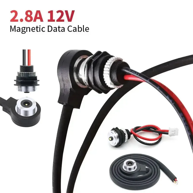 2.8A Waterproof Magnetic Charging Terminal Wire 12V Anti Short Circuit Magnetic Head Connector f Intelligent Wearable Deivce