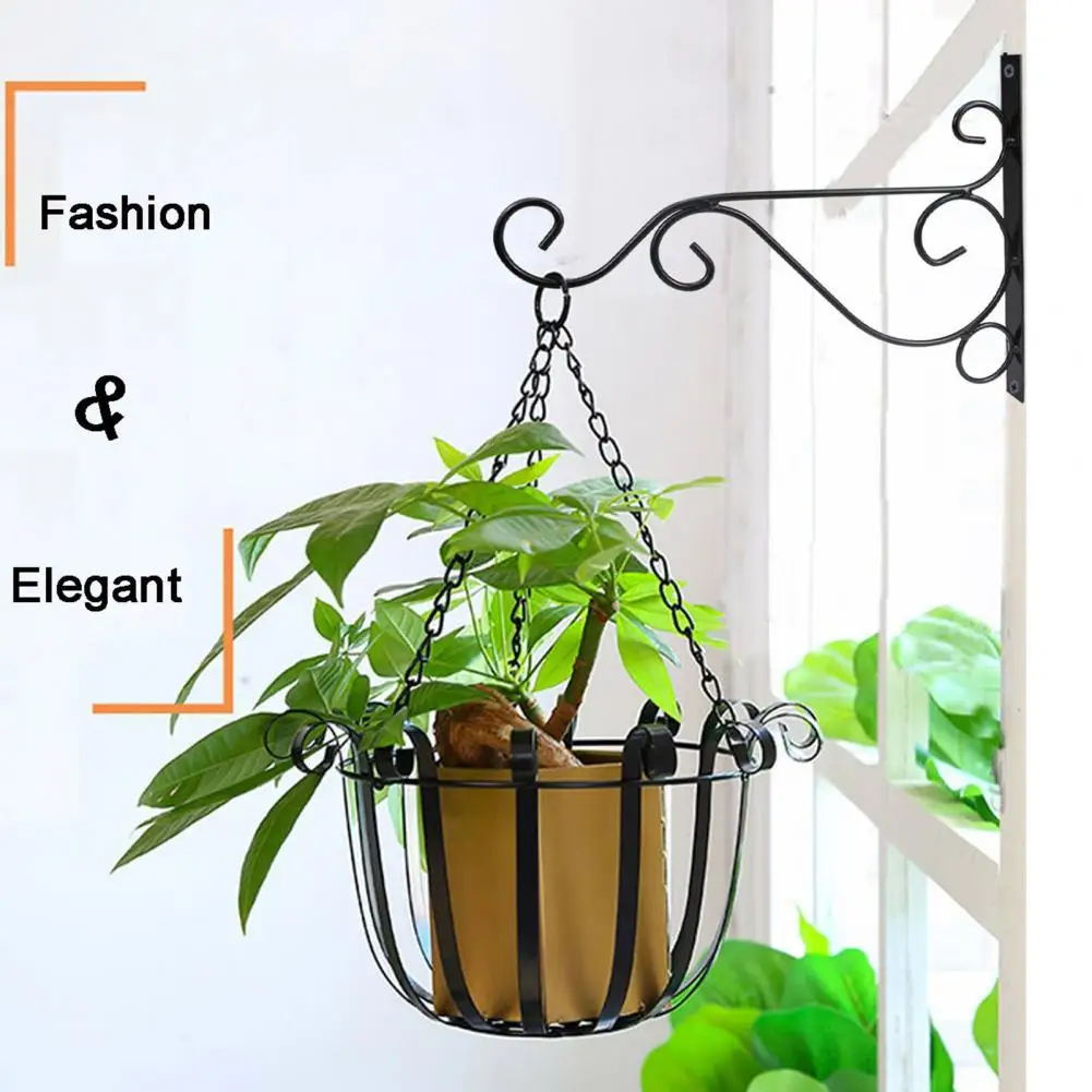 Wall Hook for Plants Decorative Wall-mounted Hook Heavy-duty Metal Wall Hook for Flower Baskets Bird Feeders Wind Chimes for Art